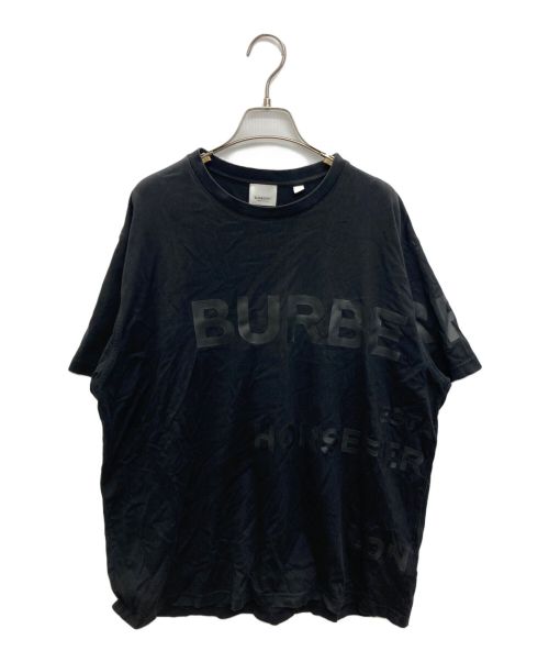 BURBERRY（バーバリー）BURBERRY (バーバリー) ホースフェリープリントオーバーサイズTシャツ ブラック サイズ:SIZE Mの古着・服飾アイテム