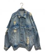 MAISON SPECIALメゾンスペシャル）の古着「Crash Denim Blouson」｜インディゴ