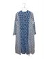 ne quittez pas (ヌキテパ) COTTON JQD COMBI DRESS ホワイト×ブルー サイズ:SIZE S：20000円