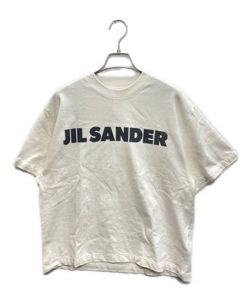 JIL SANDER（ジルサンダー）JIL SANDER (ジルサンダー) ロゴプリントTシャツ ホワイト サイズ:SIZE XSの古着・服飾アイテム