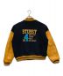 stussy (ステューシー) 90’sレザー切替ワッペンスタジャン ネイビー×イエロー サイズ:M：45000円