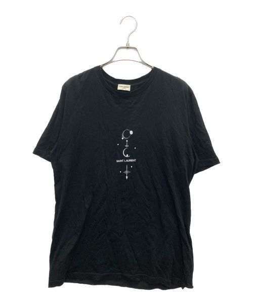 Saint Laurent Paris（サンローランパリ）Saint Laurent Paris (サンローランパリ) プリントTシャツ ブラック サイズ:SIZE Sの古着・服飾アイテム