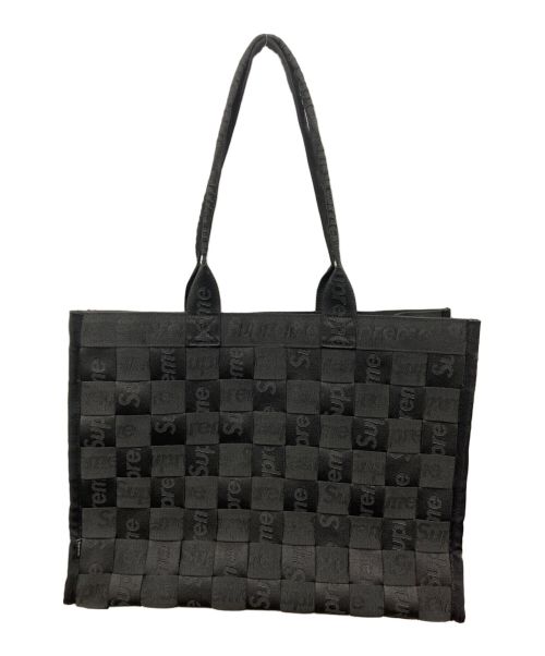 SUPREME（シュプリーム）SUPREME (シュプリーム) WOVEN LARGE TOTE ブラックの古着・服飾アイテム