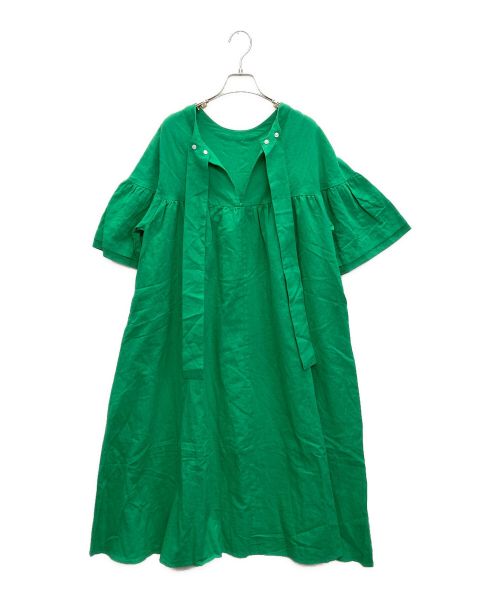 Katrin TOKYO（カトリーン トーキョー）Katrin TOKYO (カトリーン トーキョー) 3way linen summer dress グリーン サイズ:CARAの古着・服飾アイテム