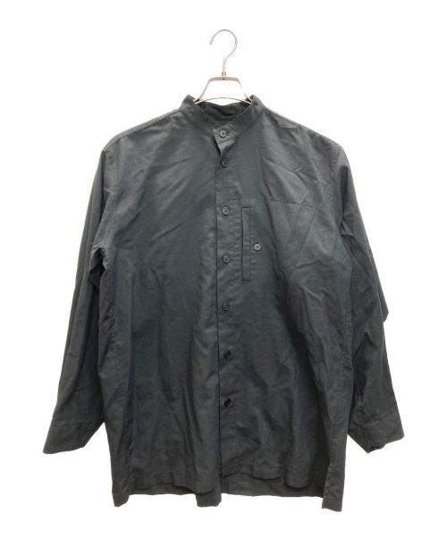 HOMME PLISSE ISSEY MIYAKE（オムプリッセ イッセイ ミヤケ）HOMME PLISSE ISSEY MIYAKE (オムプリッセ イッセイ ミヤケ) PL RAMIE SHIRT ブラック サイズ:2の古着・服飾アイテム