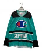 Champion×SUPREMEチャンピオン×シュプリーム）の古着「HOCKEY TOP」｜グリーン