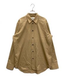 JIL SANDER（ジルサンダー）の古着「ウールレギュラカラーーシャツ」｜ベージュ