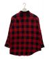 LAD MUSICIAN (ラッドミュージシャン) ASYMMETRY SHIRT MODAL BLOCK CHECK レッド×ブラック サイズ:SIZE 44：9000円