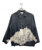 MARKAWAREマーカウェア）の古着「OPEN COLLAR SHIRT HEMP」｜ブラック