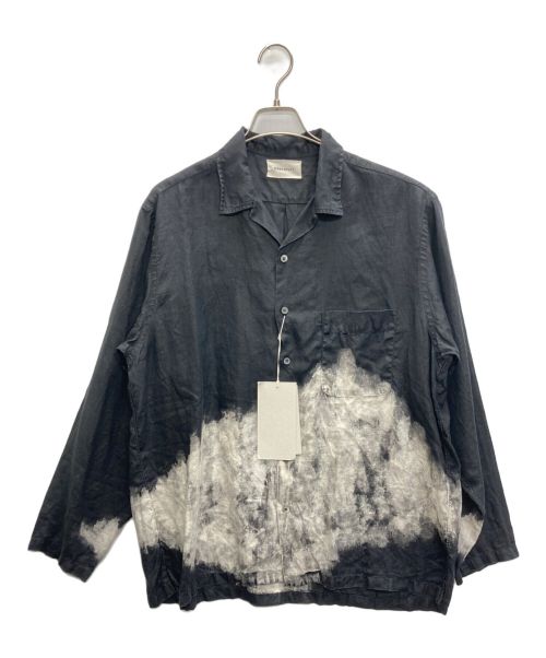 MARKAWARE（マーカウェア）MARKAWARE (マーカウェア) OPEN COLLAR SHIRT HEMP ブラック サイズ:SIZE 1の古着・服飾アイテム