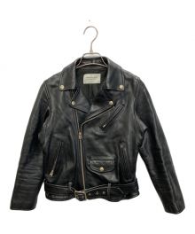 beautiful people（ビューティフルピープル）の古着「vintage leather riders jacket」｜ブラック