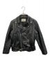 beautiful people（ビューティフルピープル）の古着「vintage leather riders jacket」｜ブラック