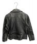 beautiful people (ビューティフルピープル) vintage leather riders jacket ブラック サイズ:SIZE 140：16000円