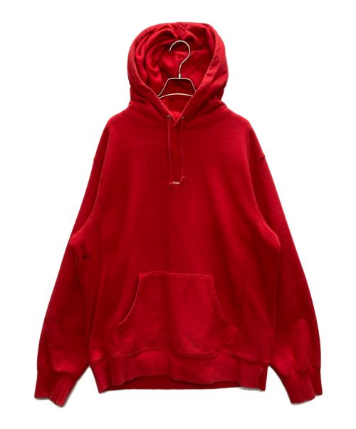 SUPREME（シュプリーム）SUPREME (シュプリーム) Micro Logo Hooded Sweatshirt レッド サイズ:SIZE Lの古着・服飾アイテム