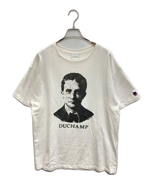 READYMADE（レディメイド）READYMADE (レディメイド) DUCHAMPプリントTシャツ ホワイト サイズ:XLの古着・服飾アイテム