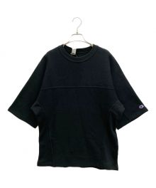 Champion×N.HOOLYWOOD（チャンピオン×エヌ ハリウッド）の古着「REVERSE WEAVE Short Sleeve Sweatshirt」｜ブラック