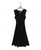 MISTREASSミストレアス）の古着「key neck sleeveless sweatshirt dress」｜ブラック