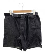 Graphpaperグラフペーパー）の古着「Colorfast Denim Wide Chef Shorts/デニムワイドシェフショーツ」｜ネイビー