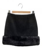 HER LIP TOハーリップトゥ）の古着「Monceau Boucle Mini Skirt」｜ブラック