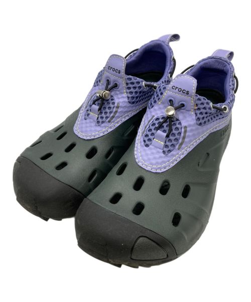 crocs（クロックス）crocs (クロックス) MARMOT CAPITAL (マーモット キャピタル) Crocs QT Kelp ブラック×パープル サイズ:M10の古着・服飾アイテム