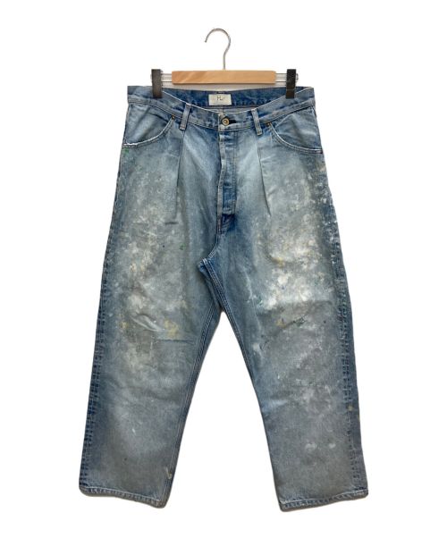 HERILL（ヘリル）HERILL (ヘリル) 15oz Denim Tack Splash 4PK ペイントデニム インディゴ サイズ:3の古着・服飾アイテム