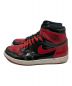 NIKE (ナイキ) AIR JORDAN 1 RETRO HIGH OG ブラック×レッド サイズ:US9.5：10000円