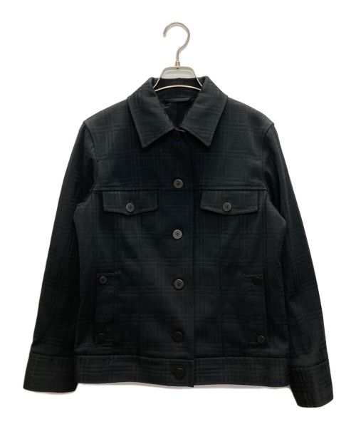 BURBERRY LONDON（バーバリーロンドン）BURBERRY LONDON (バーバリーロンドン) ノバチェックトラッカージャケット ブラック サイズ:SIZE 42の古着・服飾アイテム