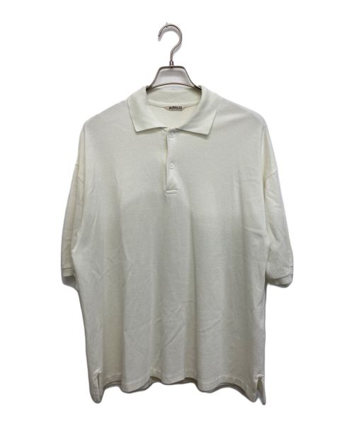 AURALEE（オーラリー）AURALEE (オーラリー) SUPER SOFT PIQUE BIG POLO/スーパーソフトピケ ビッグポロ ホワイト サイズ:SIZE 4の古着・服飾アイテム