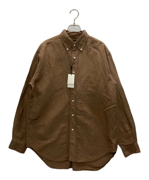 leno（リノ）LENO (リノ) BUTTON DOWN SHIRT ブラウン サイズ:1の古着・服飾アイテム