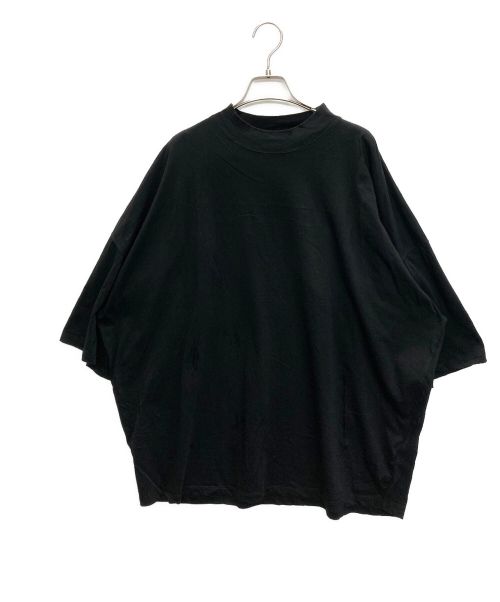 JIL SANDER（ジルサンダー）JIL SANDER (ジルサンダー) オーバーサイズモックネックTシャツ ブラック サイズ:SIZE XLの古着・服飾アイテム