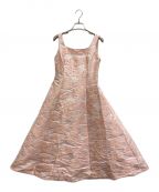 MISTREASSミストレアス）の古着「Flower Jacquard Princess Dress」｜ピンク