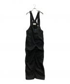 la peau de gemラポドゥジェム）の古着「2way nylon work overall」｜ブラック