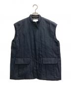 CLANEクラネ）の古着「PADDED MESH VEST」｜ネイビー