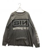 SAINT MICHAELセントマイケル）の古着「SIN L/S TEE」｜グレー