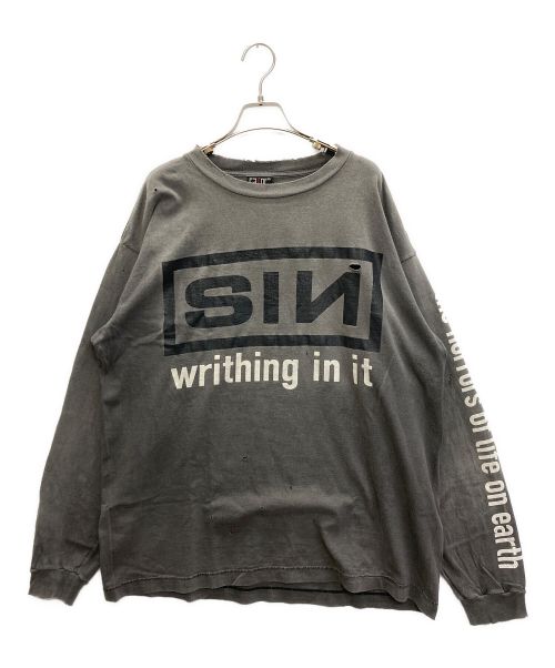 SAINT MICHAEL（セントマイケル）SAINT MICHAEL (セントマイケル) SIN L/S TEE グレー サイズ:SIZE XLの古着・服飾アイテム