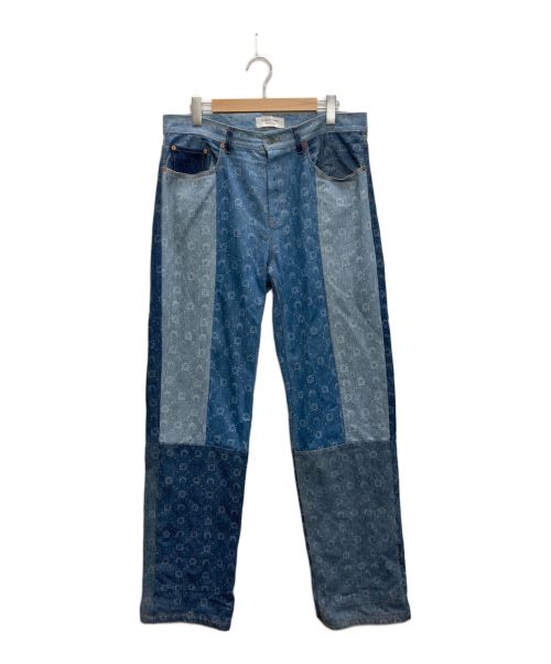 MARINE SERRE（マリーンセル）MARINE SERRE (マリーンセル) DENIM TROUSERS インディゴ サイズ:50の古着・服飾アイテム