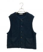 MATSUFUJIマツフジ）の古着「Raven Pattern Knit Vest」｜ネイビー