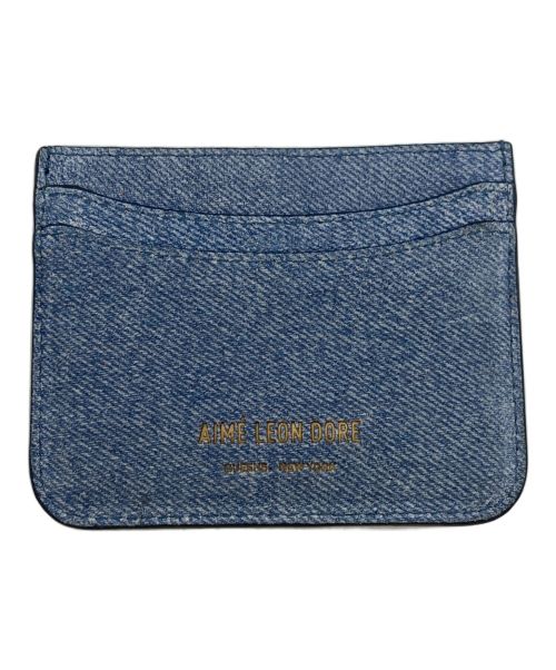 Aime Leon Dore（エメレオンドレ）Aime Leon Dore (エメレオンドレ) Denim Leather Card Holder インディゴの古着・服飾アイテム