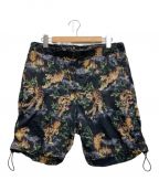 amokアモク）の古着「TIGER PILE PRINT PANT」｜ブラック×ベージュ