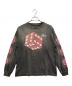 SAINT MICHAELセントマイケル）の古着「DICE L/S TEE」｜チャコールグレー