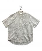 KITHキス）の古着「Mixed Dobby Apollo Shirt」｜ホワイト