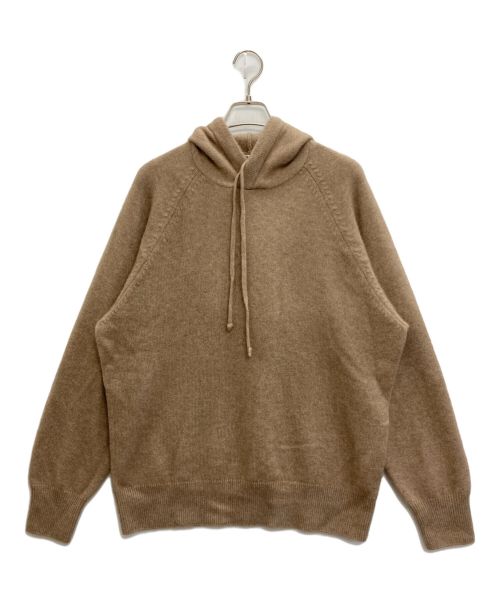 AURALEE（オーラリー）AURALEE (オーラリー) BABY CASHMERE KNIT P/O PARKA ブラウン サイズ:4の古着・服飾アイテム