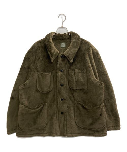 Porter Classic（ポータークラシック）Porter Classic (ポータークラシック) FLEECE FRENCH JACKET カーキ サイズ:2の古着・服飾アイテム