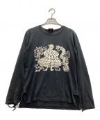 worlds end classicsワールズ エンド クラシックス）の古着「KEITH HARING L/S T-SHIRT」｜ブラック