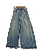 MM6 Maison Margielaエムエムシックス メゾンマルジェラ）の古着「Long Denim Skirt」｜インディゴ