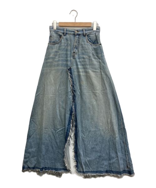 MM6 Maison Margiela（エムエムシックス メゾンマルジェラ）MM6 Maison Margiela (エムエムシックス メゾンマルジェラ) Long Denim Skirt インディゴ サイズ:SIZE 36の古着・服飾アイテム