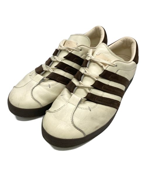 adidas（アディダス）adidas (アディダス) FOOT INDUSTRY (フットインダストリー) GAZELLE アイボリー×ブラウン サイズ:US8 1/2の古着・服飾アイテム