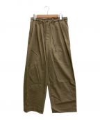 MARKAWAREマーカウェア）の古着「TRIPLE PLEATED TROUSERS」｜ブラウン