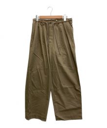 MARKAWARE（マーカウェア）の古着「TRIPLE PLEATED TROUSERS」｜ブラウン