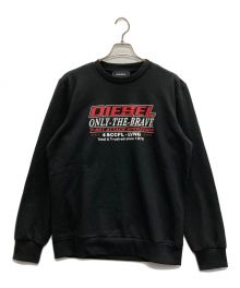 DIESEL（ディーゼル）の古着「プリントクルーネックスウェット」｜ブラック